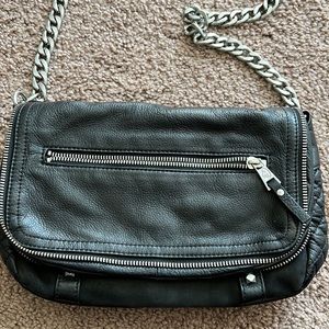 ASH black crossbody chain bag